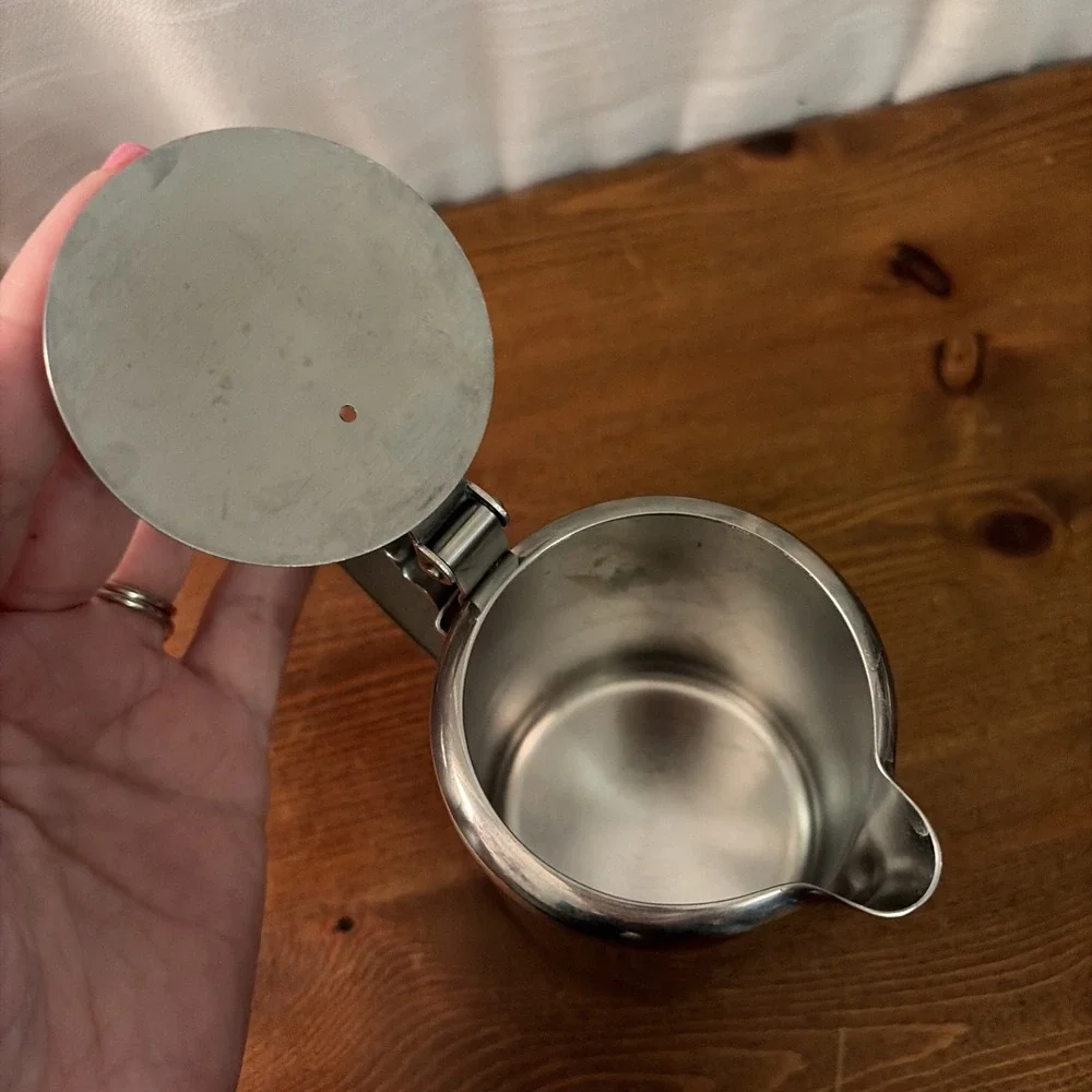 Vintage Gemco Stainless Steel‎ Creamer Made In Japan G5001 Holds 8OZ GUC